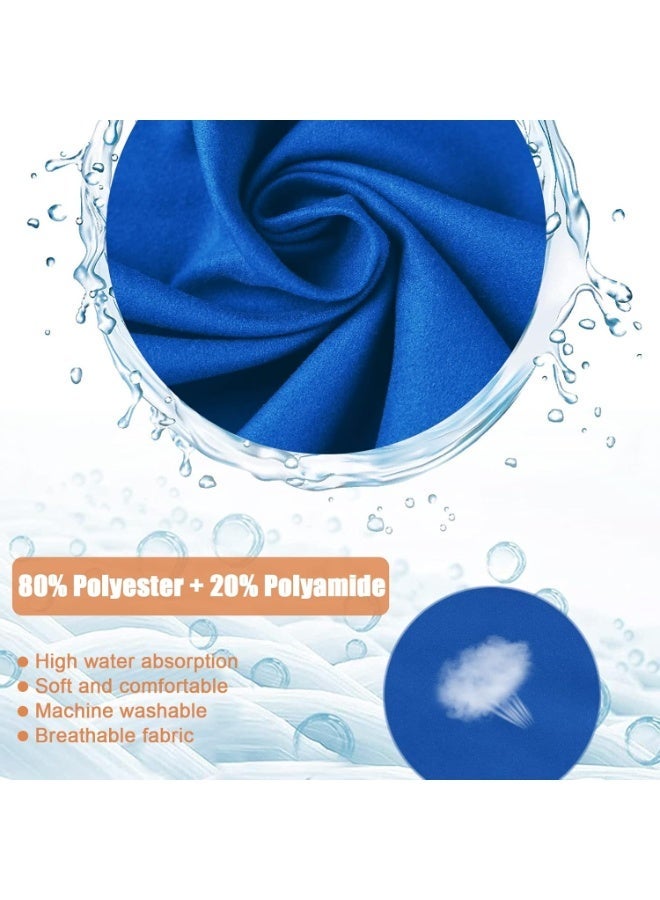 Changing Robe Towel Dryrobe Hooded Beach Swim Surf Towel Poncho Adult Quick Dry Lightweight Microfiber Wetsuit Changing Towel for Swimming Surfing Bathing Diving Watersports Travel (Blue) - Image 2