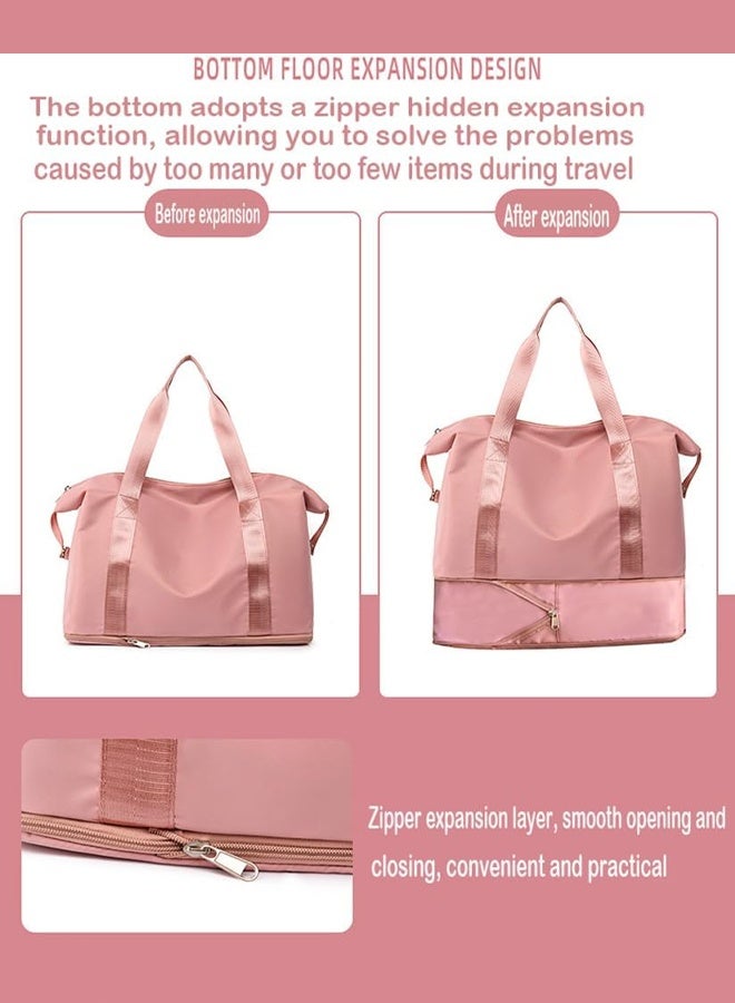 Fashion travel bag large capacity sports bag, portable luggage bag, travel handbag, dry and wet separation handbag - Image 4