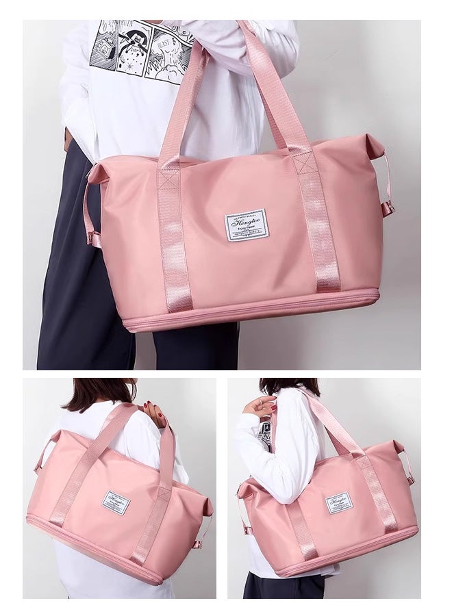 Fashion travel bag large capacity sports bag, portable luggage bag, travel handbag, dry and wet separation handbag  - Image 3