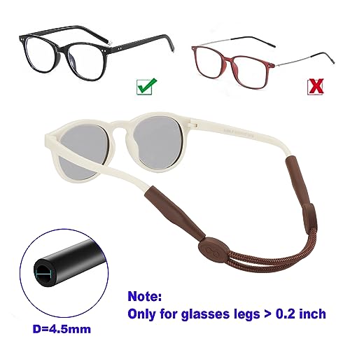 Omnful Infant Glasses Strap(6.5-10in)- Adjustable Eyeglasses Strap Sports Sunglasses Straps Glasses Holder for Kids Tollder, No Tail Eyewear Retainers for Girls and Boys 0-12 Years(4pcs Purple) - Image 4