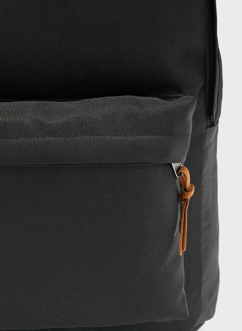 Seventy Five Casual Canvas Backpack With Laptop Sleeve