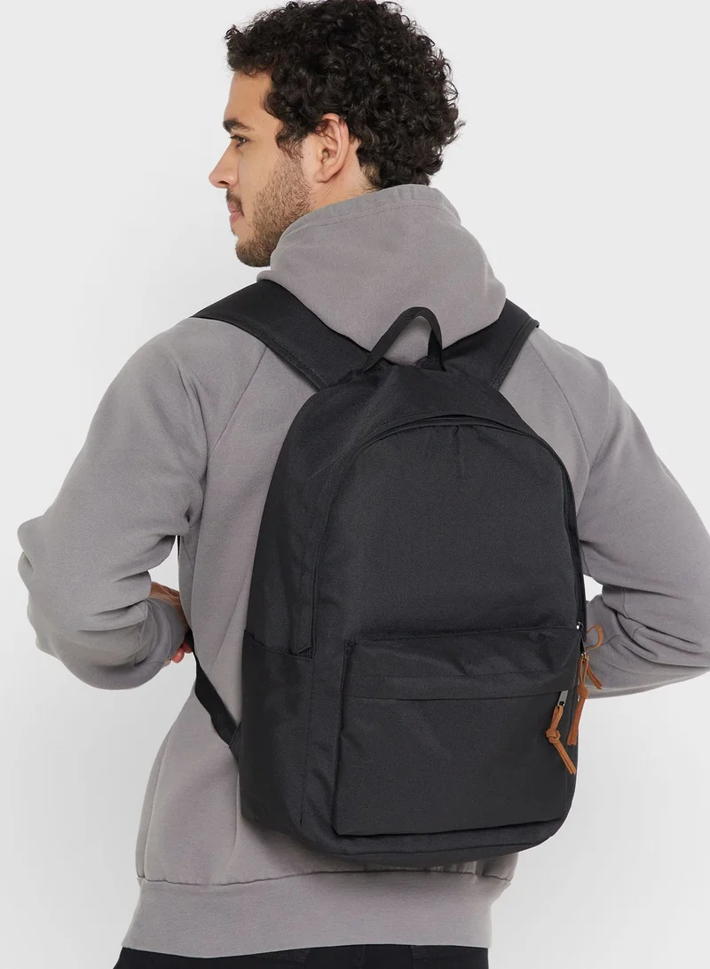 Seventy Five Casual Canvas Backpack With Laptop Sleeve