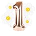 Dripykiaa 5pc Groovy One Party Decorations 40 Rose Gold Daisy 1st Birthday Foil Helium Balloons for Girls - Image 3