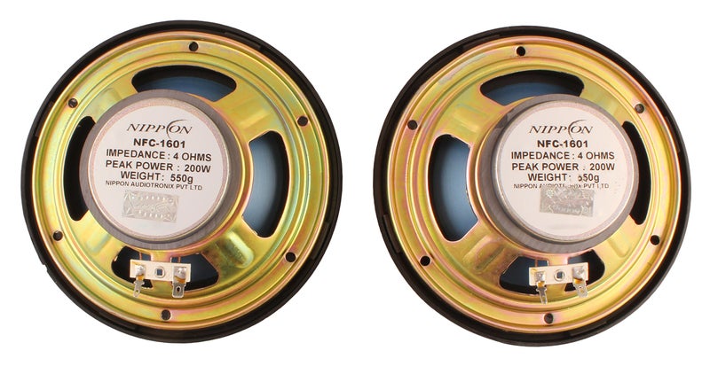 Nippon NFC- 1601 Dual Cone Black Inside Car Speaker Boxes for All Vehicles - Image 2