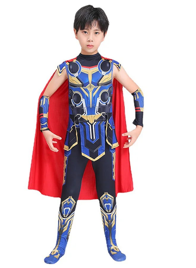 Little Surprise Box,Thunder God Superhero ,Kids Halloween Costume Fancy Dress Up-3-4Y