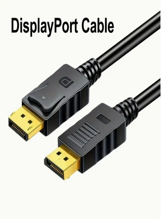 DisplayPort Cable 5 Meter, Gold-Plated DP Cable, Aluminum alloy DisplayPort Cable, DP Male to Male Cable for Gaming Monitor, Graphics Card, TV, PC, Laptop., Display Cable, Display Port Adapter Cable, Displayport Cable Woven, Slim Display Port Cable, Display Port Cord, Pc Display Cables, Laptop Display, Monitor Connection, Compact Adapter, Durable Cable, Shielded Wiring, Reinforced Connectors, Video Cable, Office Professional - Image 1