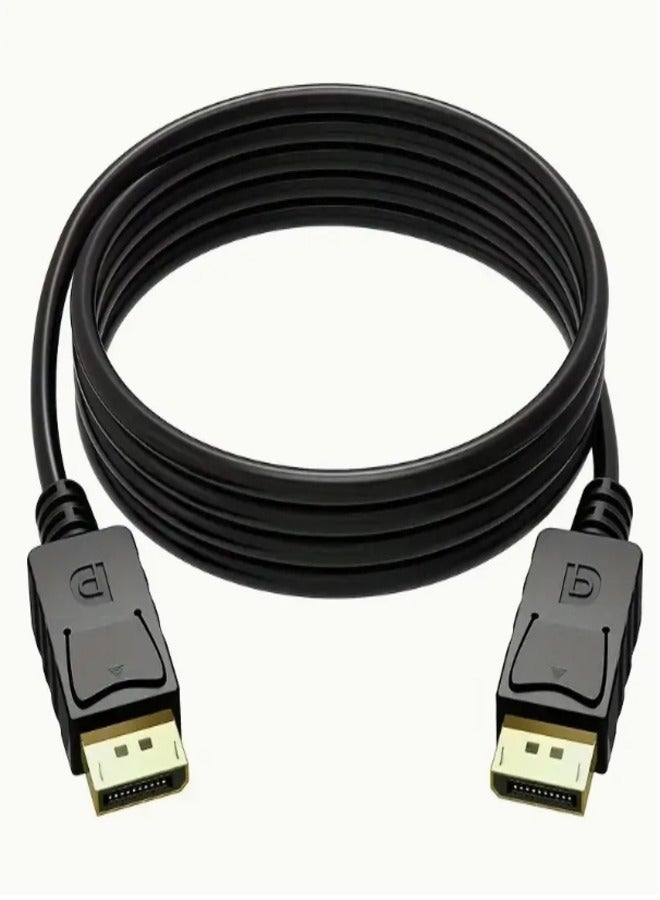 DisplayPort Cable 5 Meter, Gold-Plated DP Cable, Aluminum alloy DisplayPort Cable, DP Male to Male Cable for Gaming Monitor, Graphics Card, TV, PC, Laptop., Display Cable, Display Port Adapter Cable, Displayport Cable Woven, Slim Display Port Cable, Display Port Cord, Pc Display Cables, Laptop Display, Monitor Connection, Compact Adapter, Durable Cable, Shielded Wiring, Reinforced Connectors, Video Cable, Office Professional - Image 2