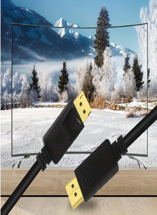 DisplayPort Cable 5 Meter, Gold-Plated DP Cable, Aluminum alloy DisplayPort Cable, DP Male to Male Cable for Gaming Monitor, Graphics Card, TV, PC, Laptop., Display Cable, Display Port Adapter Cable, Displayport Cable Woven, Slim Display Port Cable, Display Port Cord, Pc Display Cables, Laptop Display, Monitor Connection, Compact Adapter, Durable Cable, Shielded Wiring, Reinforced Connectors, Video Cable, Office Professional - Image 5