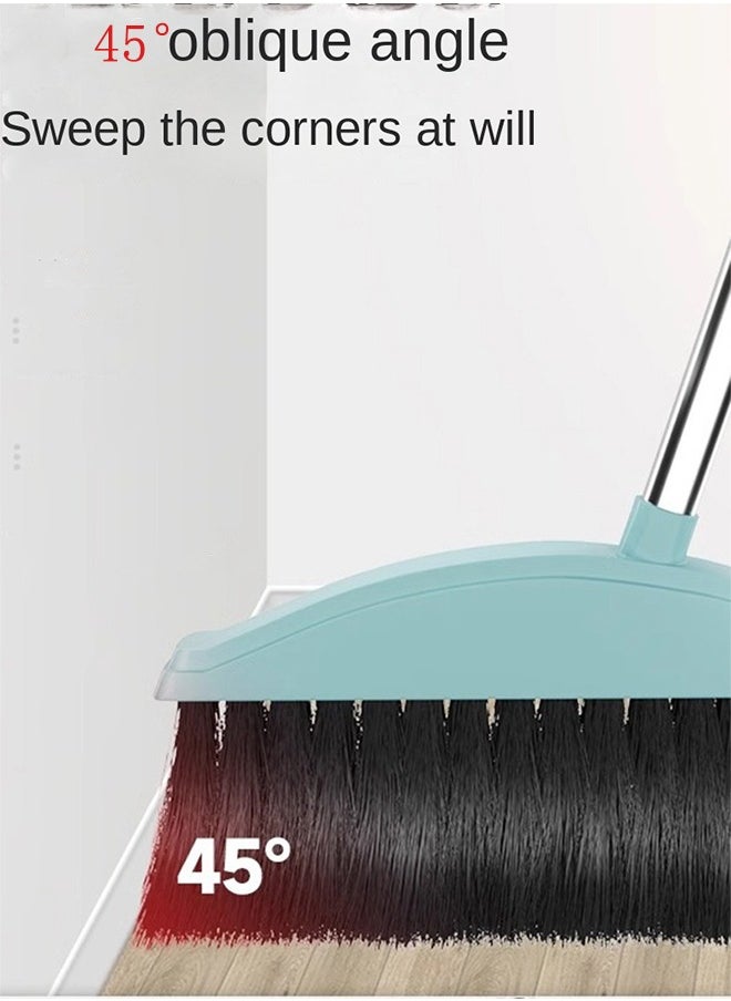 Haidue - Long Hand Dust Pan with Broom Wiper Combination Cleaning Tools for Household 3 in 1 Long Handle Dustpan Brush Scraper Set - Image 1