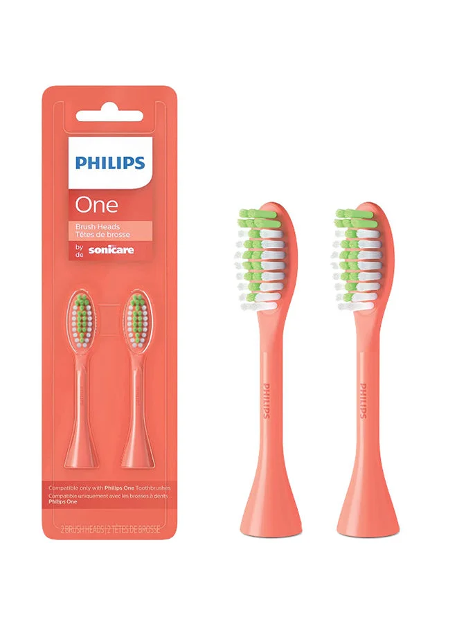 فيليبس سونيكير Philips One by Sonicare 2 Brush Heads BH1022/01