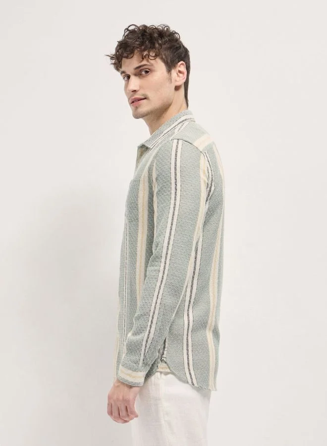 THE BEAR HOUSE Men's Shirt for Casual and Formal Wear | Classic Button-Down Style for Office, Daily Use, Travel, Events & All-Season Outfits | Versatile & Stylish Wardrobe Essential for Every Occasion