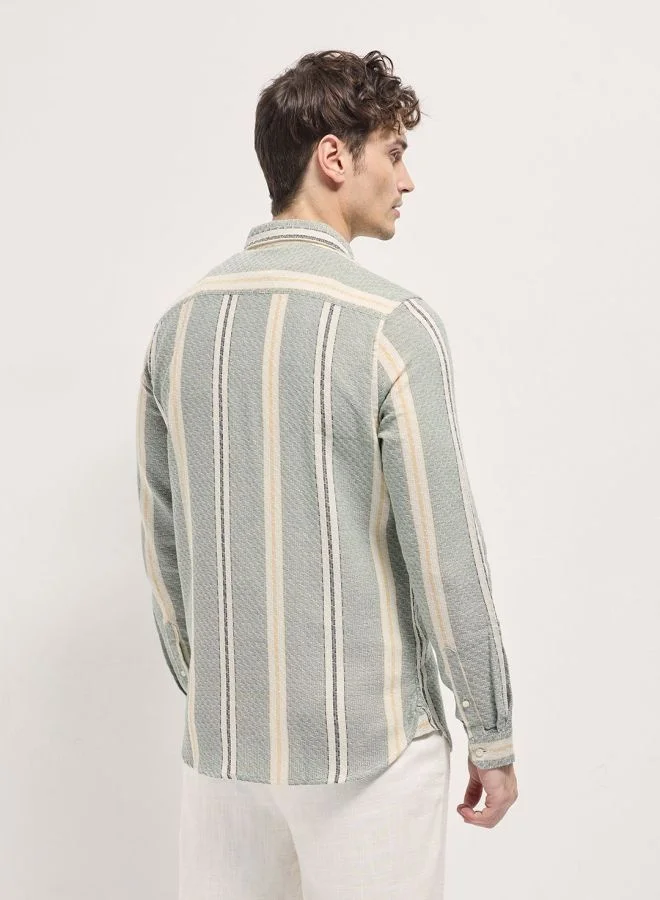 THE BEAR HOUSE Men's Shirt for Casual and Formal Wear | Classic Button-Down Style for Office, Daily Use, Travel, Events & All-Season Outfits | Versatile & Stylish Wardrobe Essential for Every Occasion