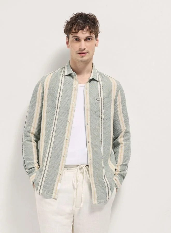 THE BEAR HOUSE Men's Shirt for Casual and Formal Wear | Classic Button-Down Style for Office, Daily Use, Travel, Events & All-Season Outfits | Versatile & Stylish Wardrobe Essential for Every Occasion