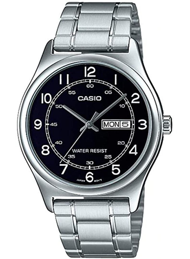 CASIO Men's Stainless Steel Analog Wrist Watch MTP-V006D-1B2UDF - 33 mm - Silver - Image 1