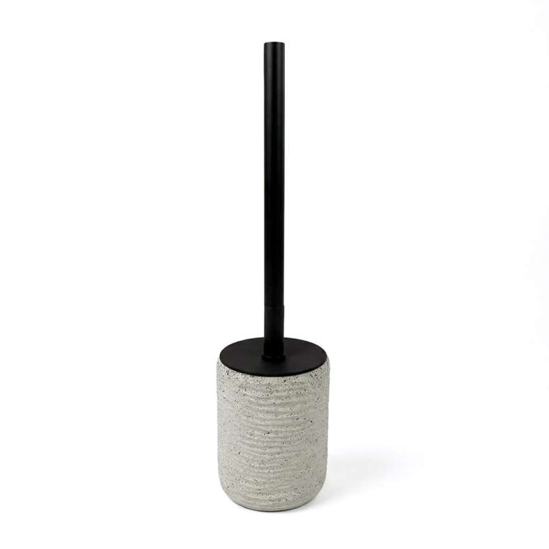 Pan Home Tuscany Polyresin Toilet Brush Holder 9.5x9.5x11.5cm - Beige - 211HEL9900804 - Image 2