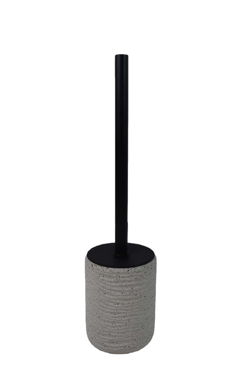 Pan Home Tuscany Polyresin Toilet Brush Holder 9.5x9.5x11.5cm - Beige - 211HEL9900804 - Image 5