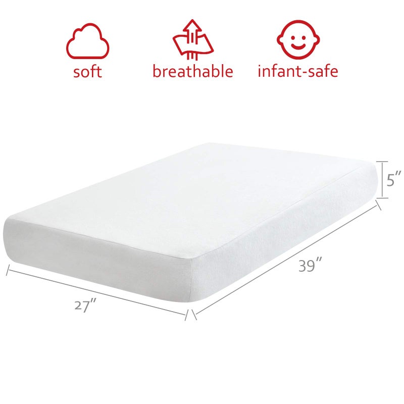 Moonsea Pack and Play Sheet, 100% Cotton Flannel, Fitted Portable Mini Crib Sheet for Girls Boys, Ultra Soft Breathable Convertible Playard Mattress Cover, Playard Playpen Sheet Warm, White - Image 3