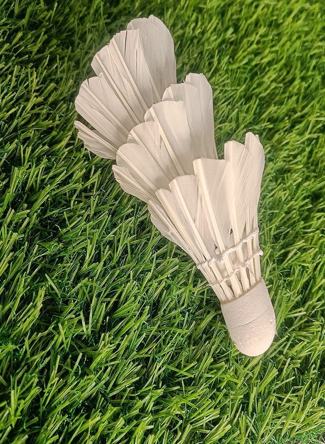 Magic Providers Badminton Feather Shuttlecock - Pack of 10 (White) | Shuttle Cock Feather Badminton | Hybrid Feathers Shuttlecock Rackets Shuttle Cork - Image 3