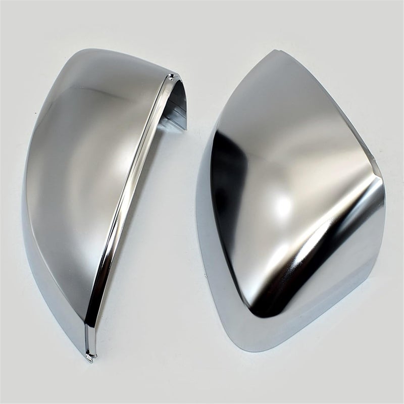 Vuzmode Matte Chrome Silver Car Mirror Cover - Image 2