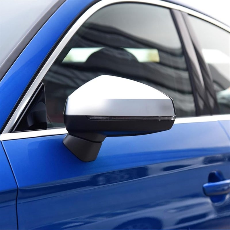 Vuzmode Matte Chrome Silver Car Mirror Cover - Image 5