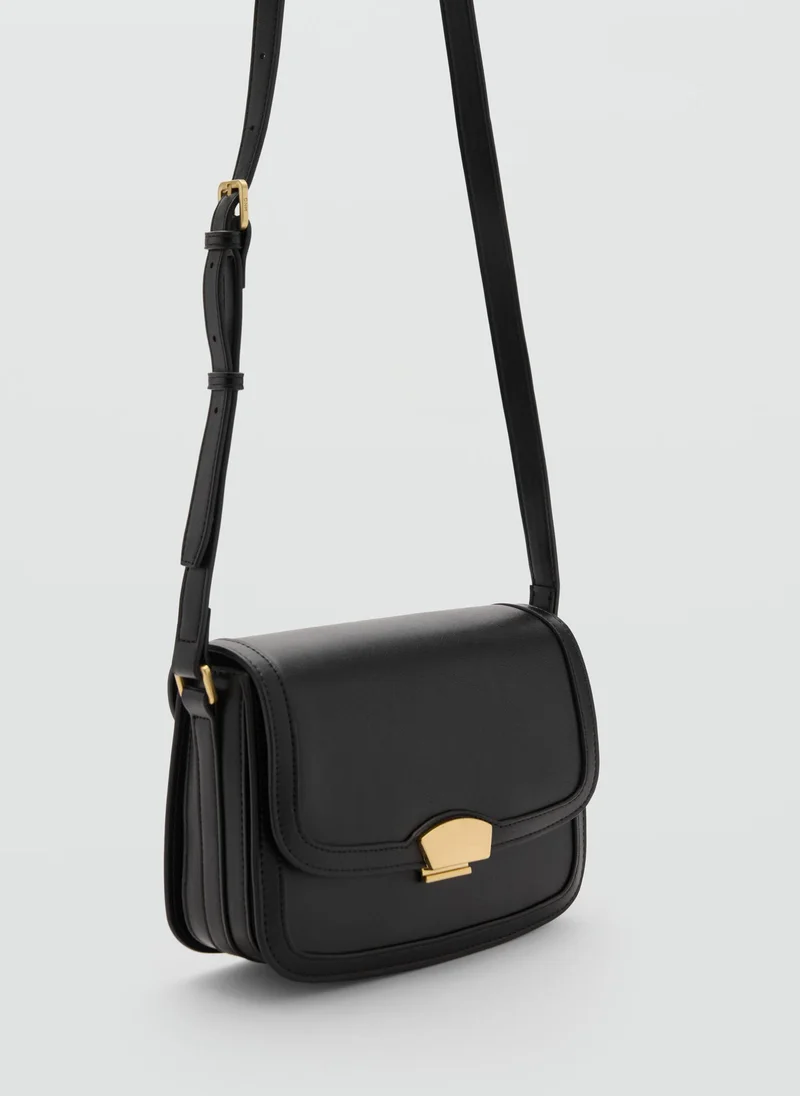 MANGO Crossbody Bag With Metal Closure