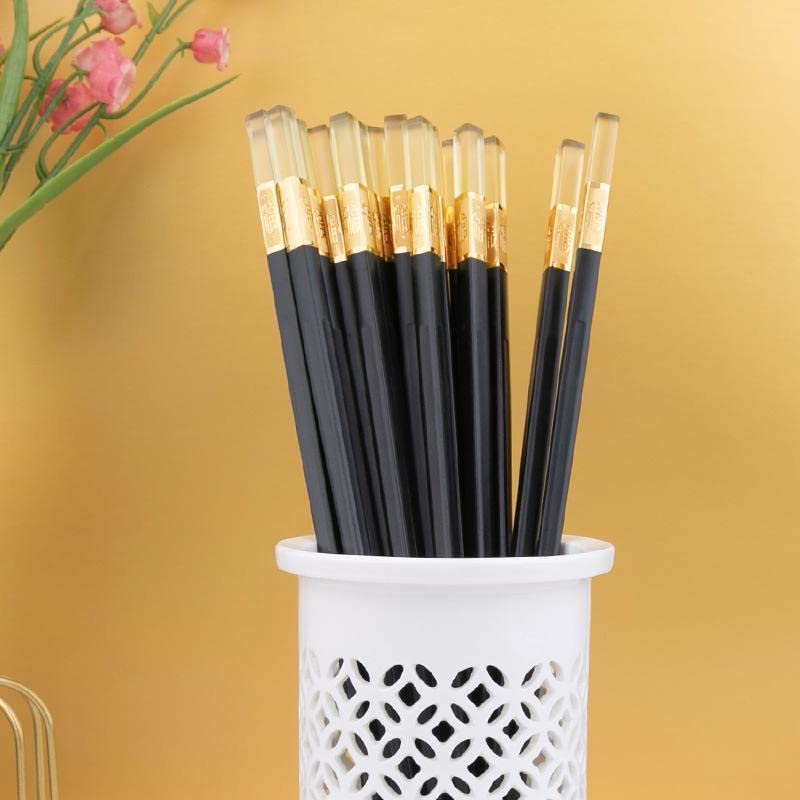 RIANZ Reusable Chopsticks Dishwasher Safe95 Inch Fiberglass Chopsticks Set Japanese Chinese Korean Chopsticks for Food NonSlip Easy to Use Pack of 2 Pair - Image 2