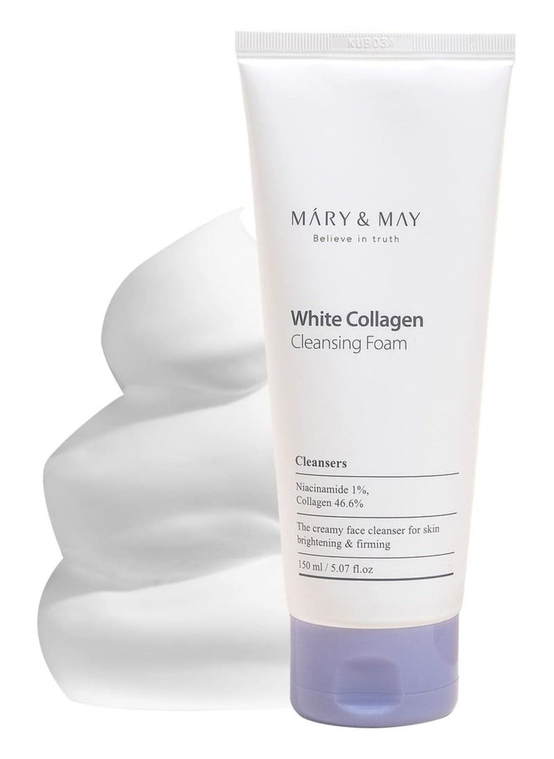 MARY & MAY - Mary&May White Collagen Cleansing Foam 150 ml - Image 1