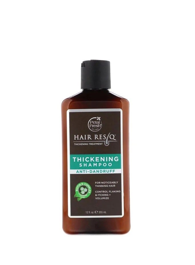 Petal Fresh Pure Hair Resq Thickening Anti Dandruff Shampoo 12Oz