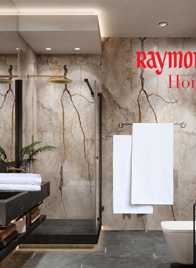 Raymond Home Towel Gift Sets 600 GSM 2 Bath & 2 Hand Towels Super Soft  Pure Cotton (75 x 150 cm(2) + 40 x 60 cm (2)) Towel - Image 2