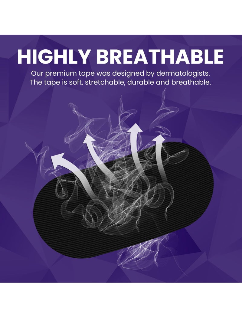 SYOSI 30 Pack Sleep Tape Patch Hypoallergenic Breathable Tape Closed Mouth Patch Breathing Patch Micropore Tape Pain Free Removal Latex Free Gentle On Skin Medical Grade No Irritation - Image 2