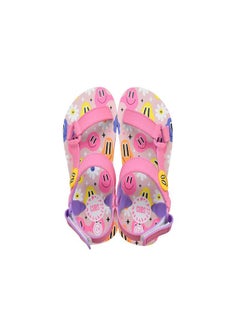 CUBS Smiles Print Everyday Wear Adjustable Back Strap Eva Sling Sandals For Girls Lightweight Easy To Wash And Anti-Slip Soles  - Image 2