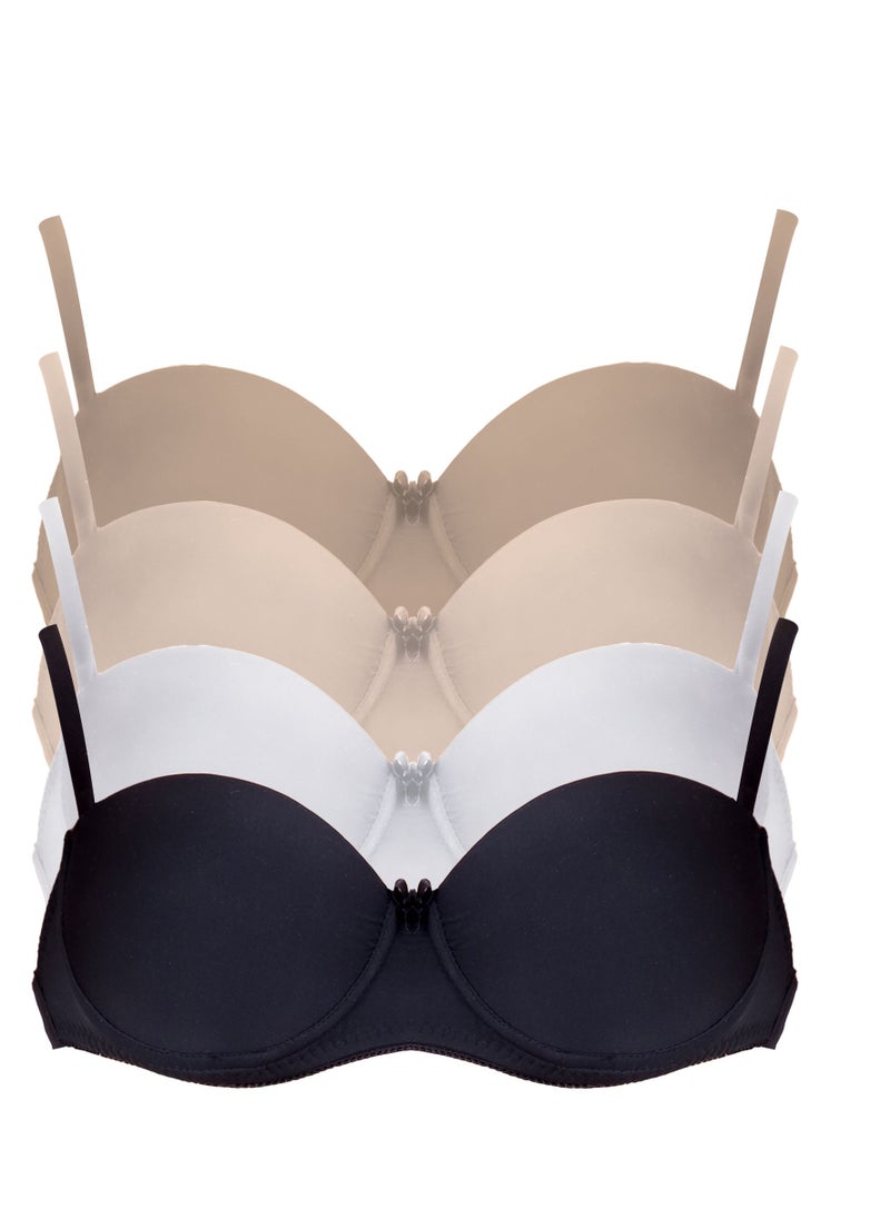 Dadoush - Women's multi-colored padded and supported push-up bra that combines soft comfort and support to create the perfect bra for every day. - Image 1