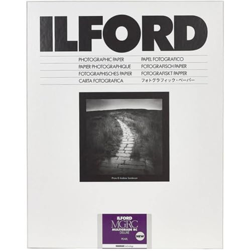 Ilford Multigrade V RC Deluxe Pearl Surface Black & White Photo Paper, 190gsm, 8x10, 50 Sheets - Image 1