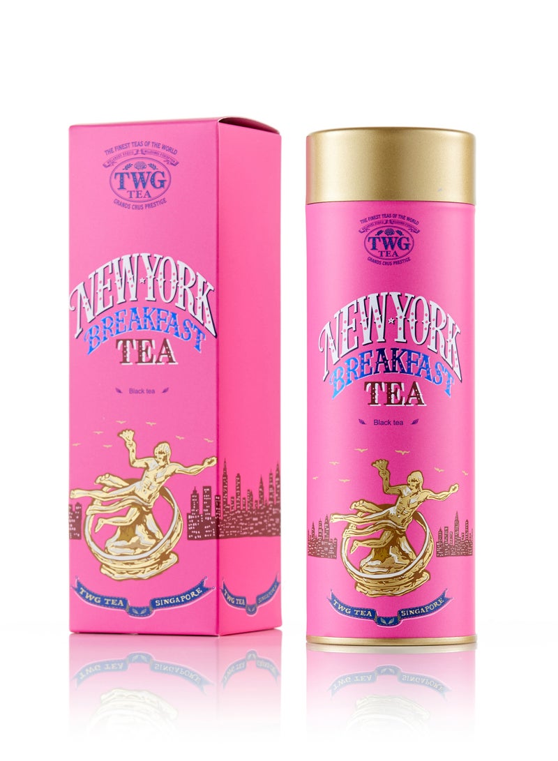 TWG Tea New York Breakfast Tea | Loose Leaf Black Tea Blend in Haute Couture Tea Tin Gift, 100g - Image 1