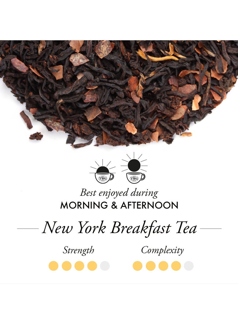 TWG Tea New York Breakfast Tea | Loose Leaf Black Tea Blend in Haute Couture Tea Tin Gift, 100g - Image 2