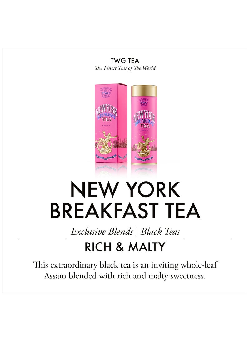 TWG Tea New York Breakfast Tea | Loose Leaf Black Tea Blend in Haute Couture Tea Tin Gift, 100g - Image 3