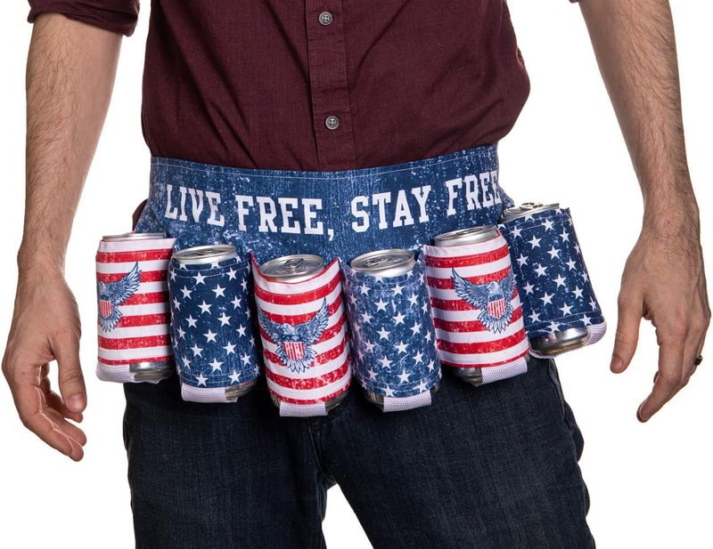 Calhoun Unisex Themed Fourth of July USA Americana Patriotic Beverage Beer Belt - Image 2