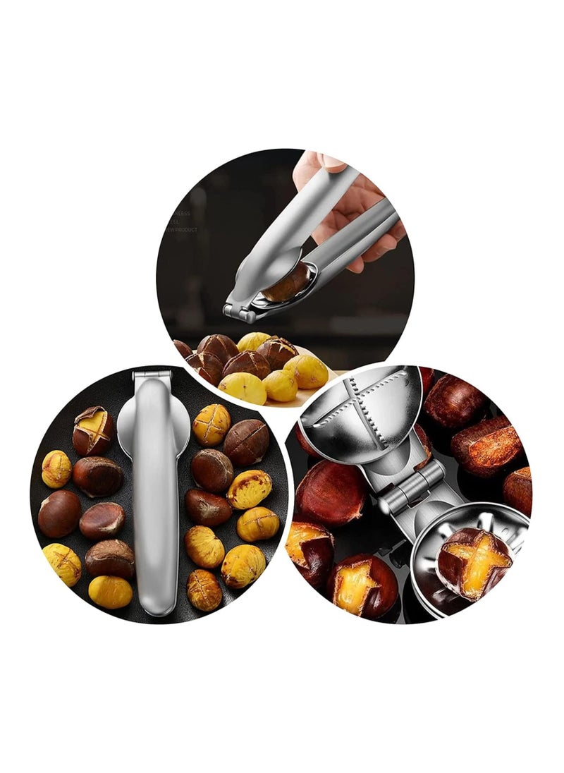 Bukela Stainless Steel Chestnut Cutter,  Nut Cracker Sheller Walnut Pliers, Metal Nut Opener Plier,  304 Stainless Steel Kitchen Tools,  Nut Walnut,Kitchen Dried Fruit Opener  - Image 3