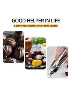 Bukela Stainless Steel Chestnut Cutter,  Nut Cracker Sheller Walnut Pliers, Metal Nut Opener Plier,  304 Stainless Steel Kitchen Tools,  Nut Walnut,Kitchen Dried Fruit Opener  - Image 5