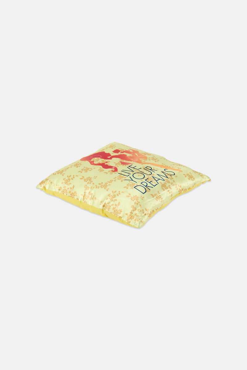 Disney Princess Design Cushion, Yellow - Image 2