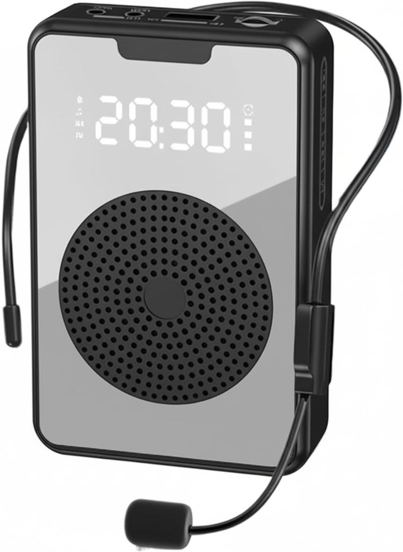 Cason Wired Voice Amplifier for Teachers with Mic for Teaching in Classroom with FM Radio & Magnetic Lavalier,16H Battery, Bluetooth Collar Mic with Speaker for Tour Guides, Meetings - Image 1
