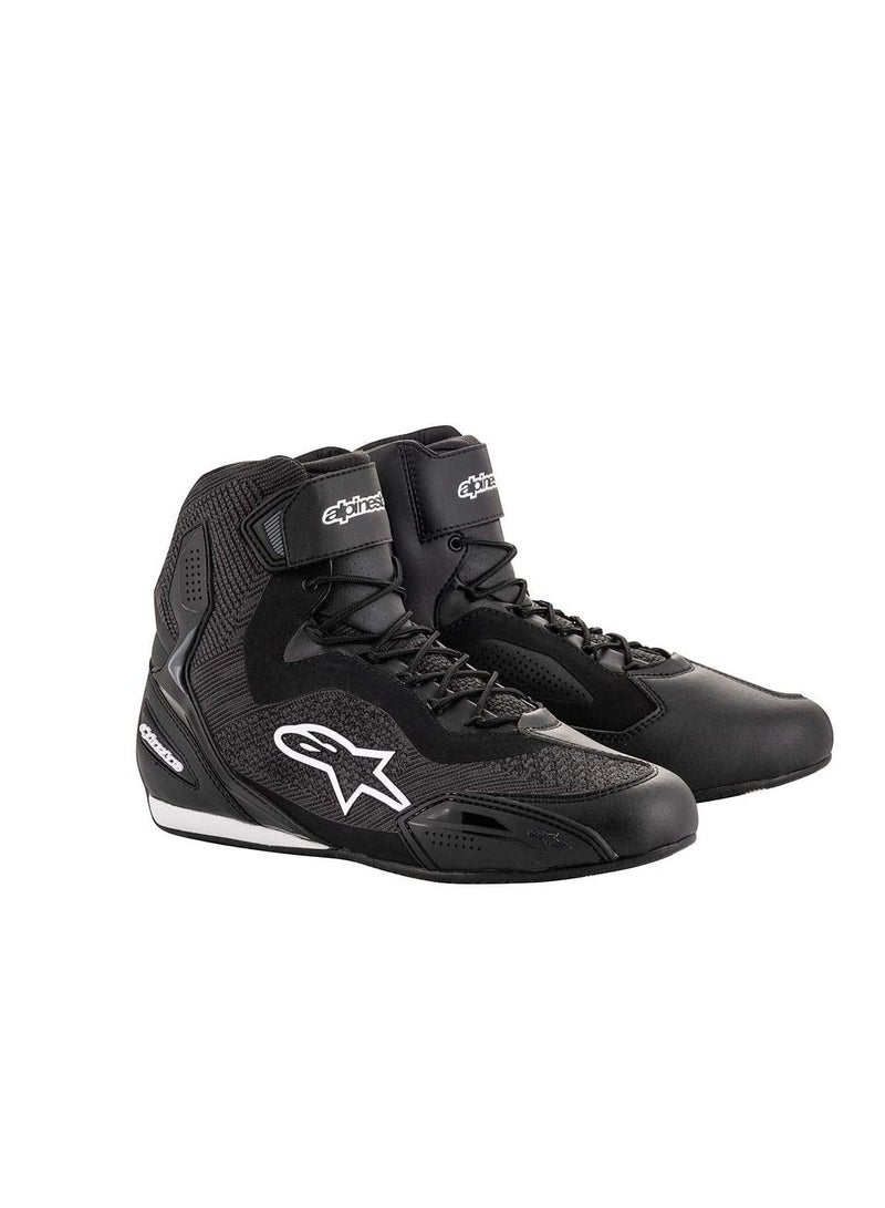 Alpinestars Alpinestars Men's Faster-3 Rideknit Motorcyle Riding Shoe, Black - Image 1