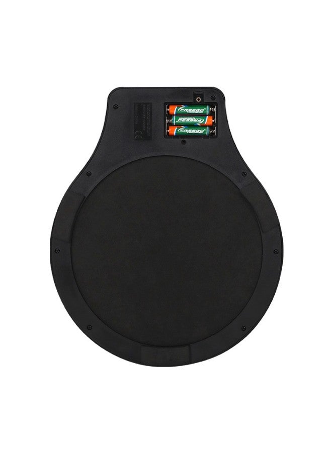 Eno 12-inch Silent Drum Pad, Drum Practice Pad, Metronome, Three-in Musical Instrument, Pink Set - Image 5