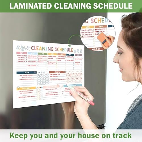 BLOOMOST ADHD Cleaning Planner - Cleaning Schedule and Checklist Organizer for Adults and Teens - Daily, Weekly & Monthly Household Cleaning Checklist for ADHD Minds - Stress-Free Housework - Image 5