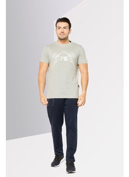 Plein Sport Men Sportswear Fit Short Sleeves Outdoor T-Shirt, Grey  - Image 2