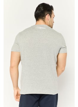 Plein Sport Men Sportswear Fit Short Sleeves Outdoor T-Shirt, Grey  - Image 4
