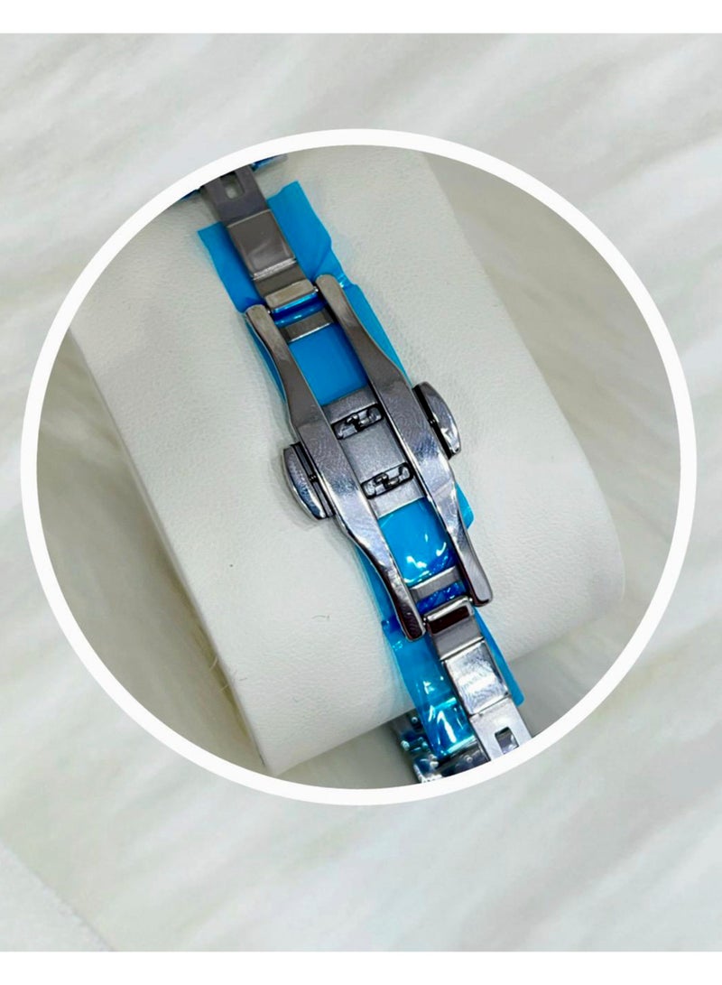 شادو طقم ساعات زوجية شادو فاخرة - وظيفة اليوم والتاريخ (عربي / إنجليزي) - تصميم متعدد الموانئ - Image 3