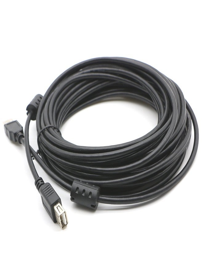 Pasow USB 2.0 Type A Male to Type A Female Extension Cable AM to AF Cord Black (30Feet/10M) - Image 4