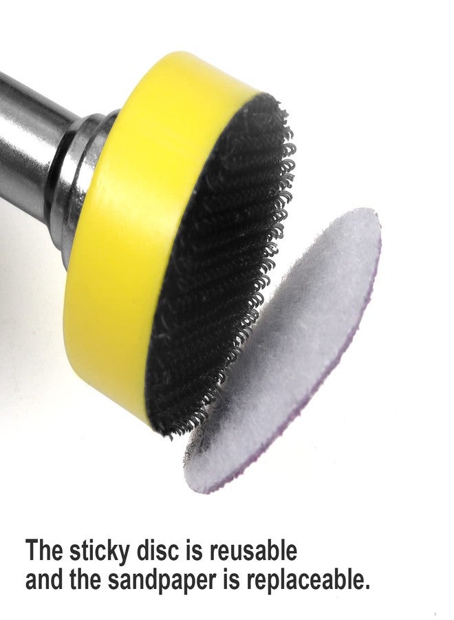 MAXMAN Sanding Discs 1 Inch 120 PCS Wet/Dry Sandpaper Hook and Loop 60-10000 Grits with Polishing Pads, 1/8 Shank Backing Pad and Interface Pad for Drill Grinder Rotary Tools and Wood Metal Jewelry - Image 4