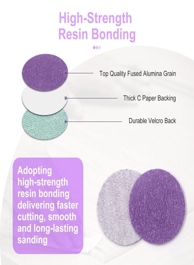 MAXMAN Sanding Discs 1 Inch 120 PCS Wet/Dry Sandpaper Hook and Loop 60-10000 Grits with Polishing Pads, 1/8 Shank Backing Pad and Interface Pad for Drill Grinder Rotary Tools and Wood Metal Jewelry - Image 5